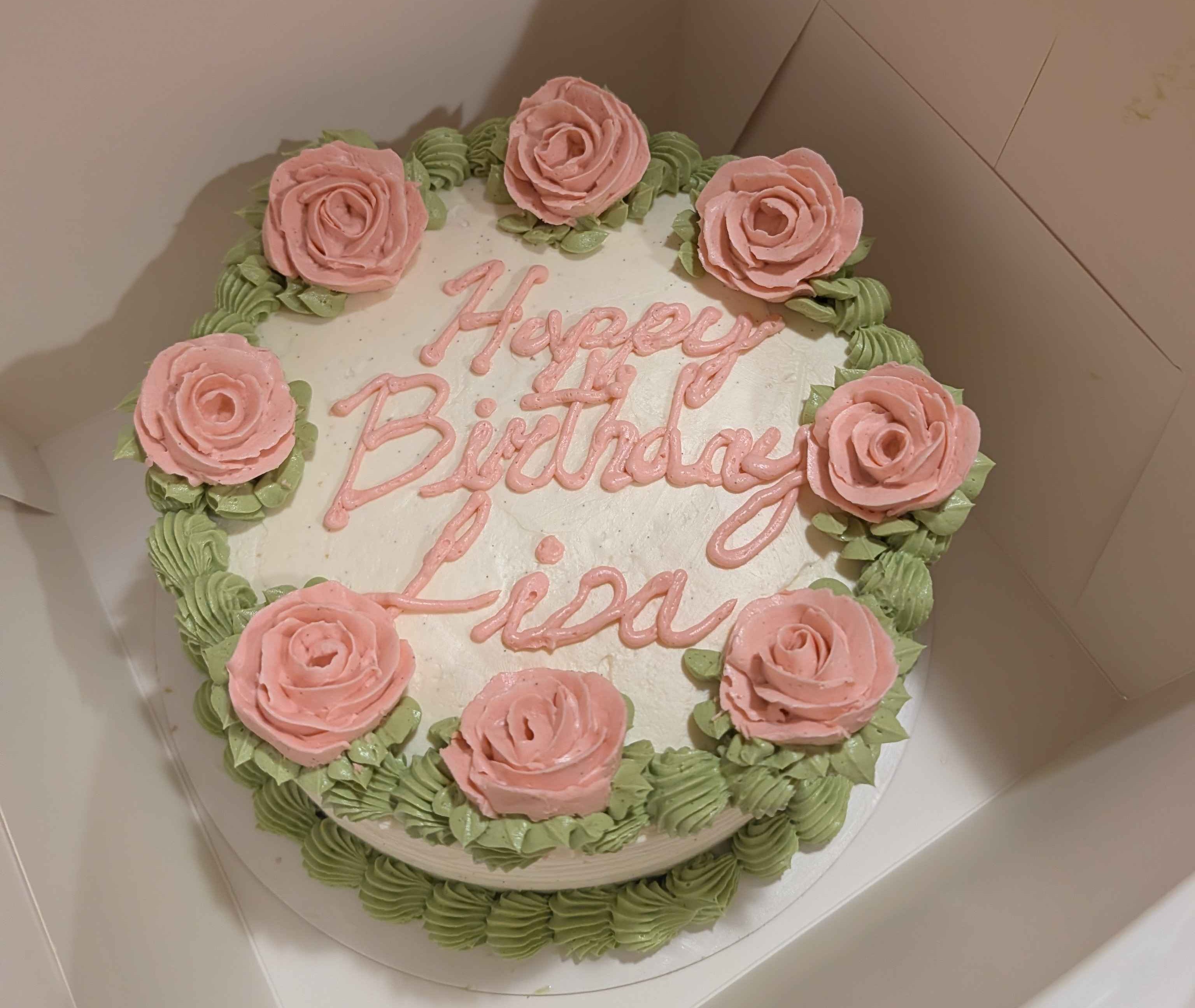 Matcha Birthday Cake